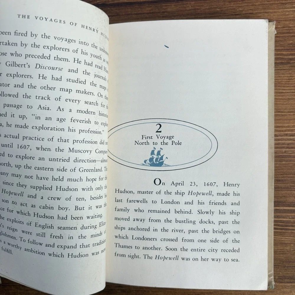 The Voyages of Henry Hudson Eugene Rachlis 1962 Ex Library HC Illustrated